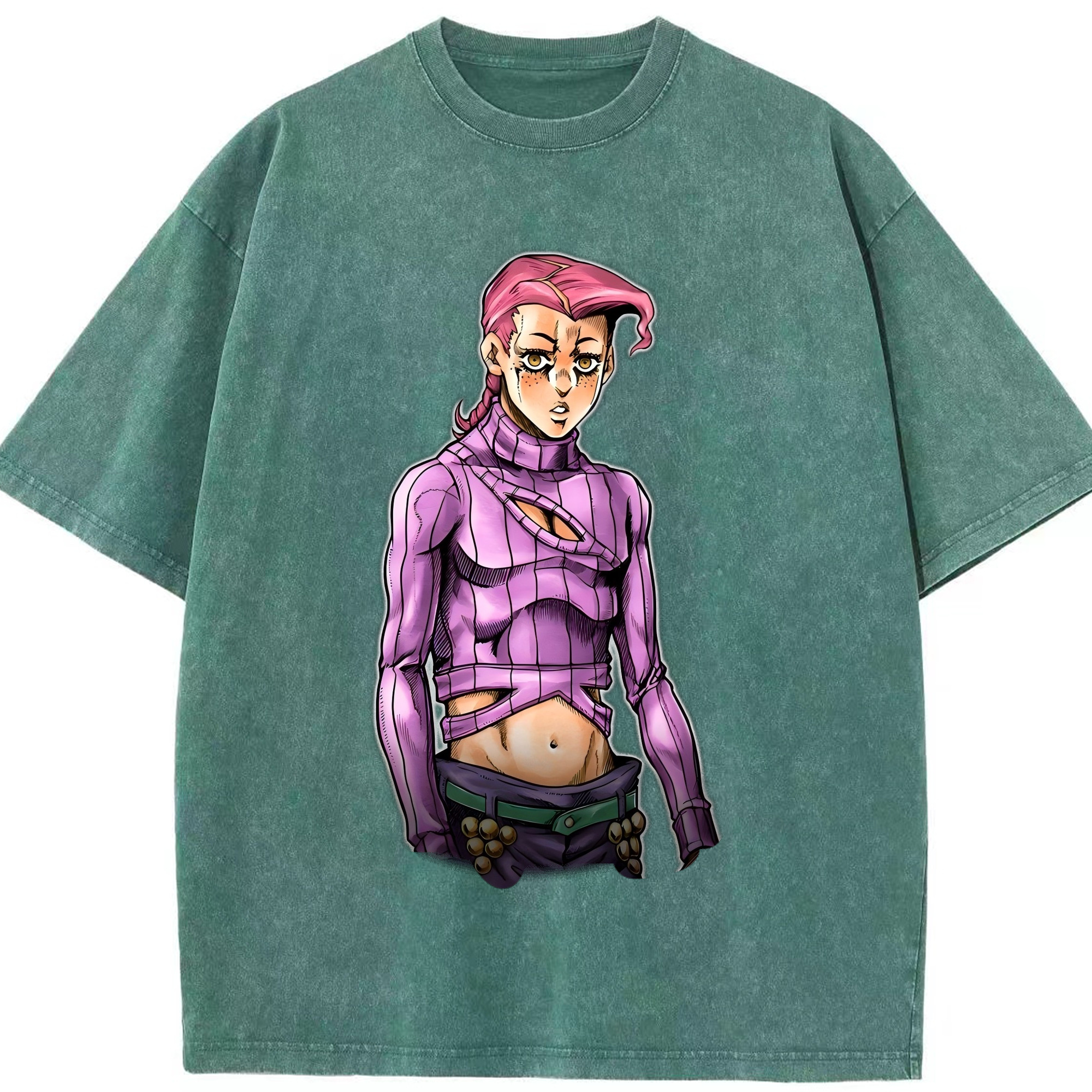 （画像用） ジョジョの奇妙な冒険 ビネガー?ドッピオ JoJo's Bizarre Adventure Vinegar Doppio 綿100% ヴィンテージ風 半袖Tシャツ（フロントプリント）